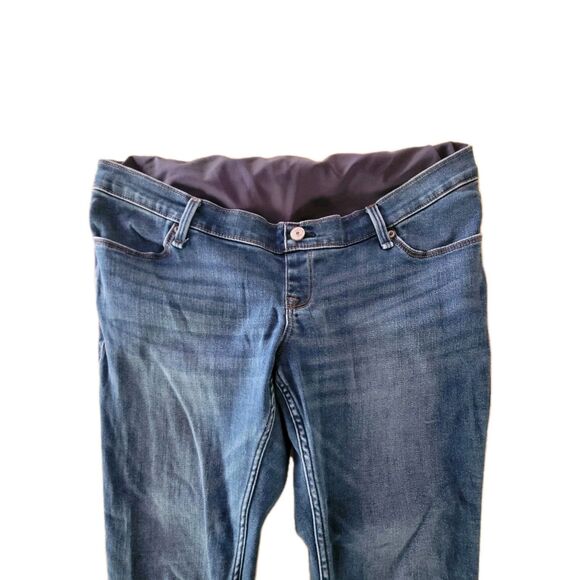Abercrombie & Fitch 'The Jean Legging' Over Belly Maternity Jeans 32/14S Stretch - Picture 3 of 9
